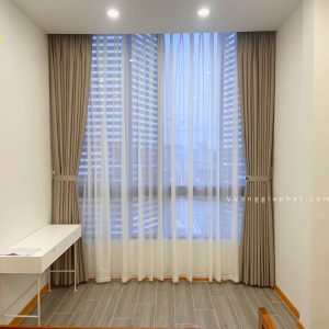Rèm Vải 2 Lớp Màu Vàng 035