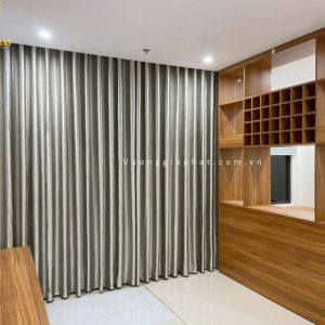 Alternative view of Rèm Vải Chống Nắng 2 Lớp Màu Xám 018