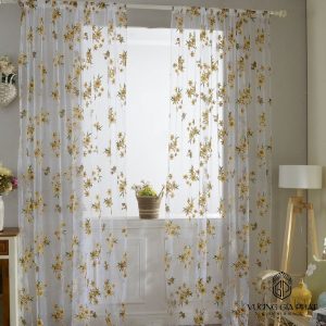 Rèm Vải Voan Thêu Đẹp Cao Cấp
