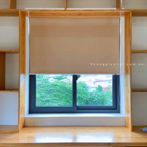 Rèm Cuốn Trơn Màu Vàng 019