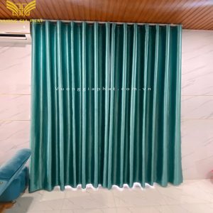 Rèm Vải 2 Lớp Màu Xanh Ngọc 05