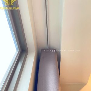 Alternative view of Rèm Vải 1 Lớp Màu Xám 03