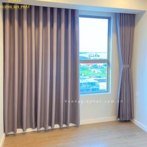 Rèm Vải 1 Lớp Màu Xám 03
