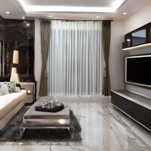 Rèm Vải 2 Lớp Màu Nâu Cao Cấp Chống Nắng