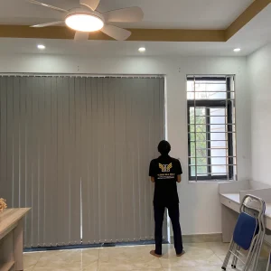 Alternative view of Rèm sáo dọc đứng che nắng cho văn phòng màu xám