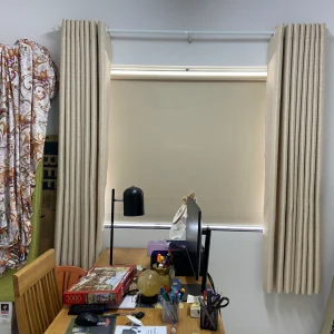 Alternative view of Rèm cuốn kết hợp với rèm vải cho cửa sổ phòng làm việc màu be