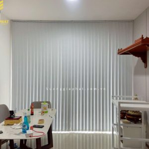 Rèm Lá Dọc Màu Trắng 011