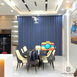 Rèm Vải Depo Nhật – Tông màu xanh Navy