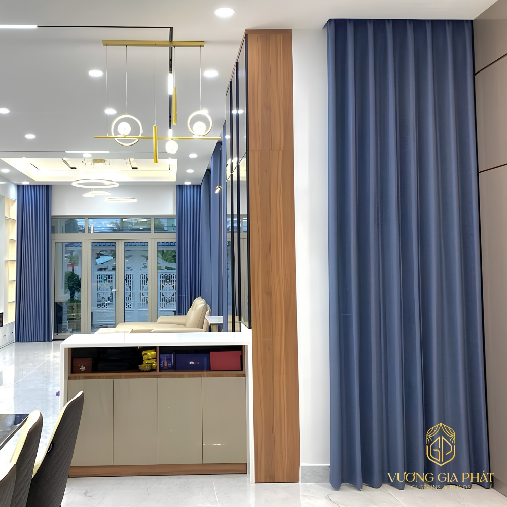 Rèm Vải Depo Nhật – Tông màu xanh Navy