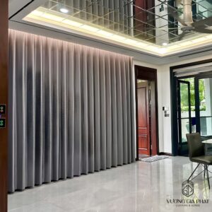 Rèm Vải Depo Nhật – Tông Màu Xám Đậm