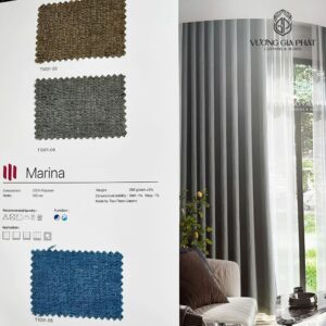 Rèm Vải Depo Nhật – Tông Màu Xám Đậm
