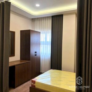 Rèm vải ngăn phòng giúp không gian kín đáo