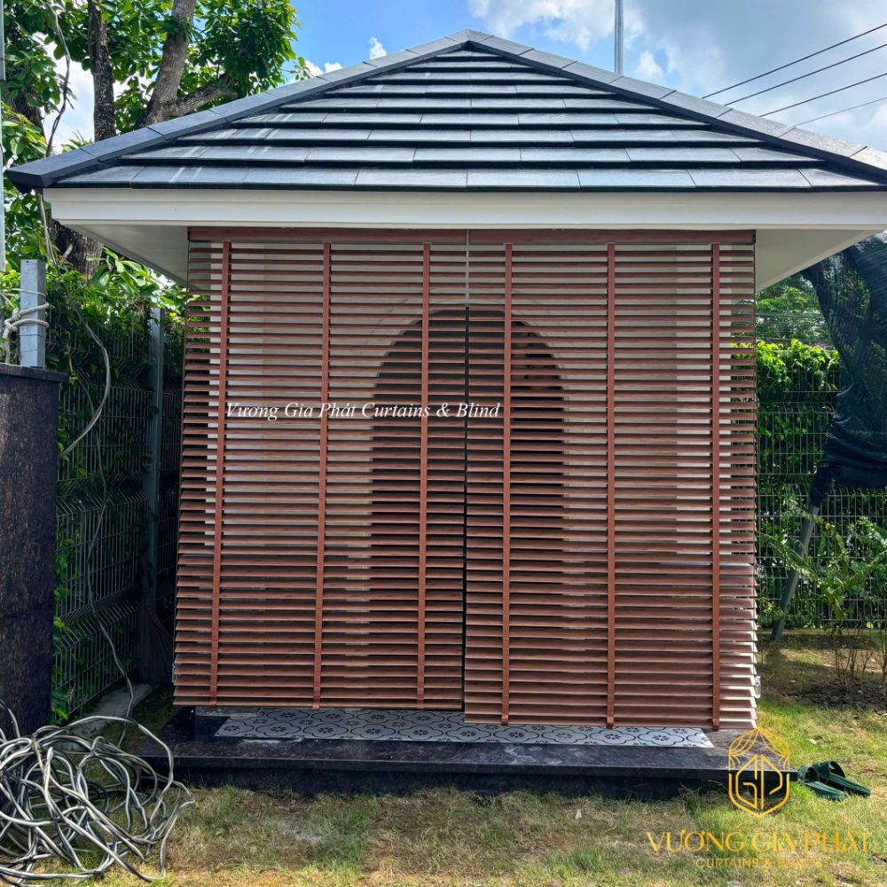 Rèm Sáo Gỗ Treo Cửa Chống Nắng Tự Nhiên - Ảnh 3