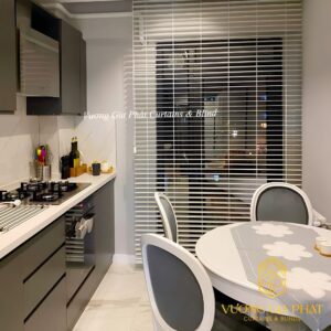 Rèm Sáo Gỗ Trắng Chống Nắng Cửa Sổ Tự Nhiên