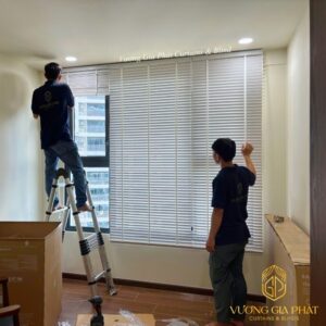 Rèm Sáo Gỗ Trắng Chống Nắng Cửa Sổ Tự Nhiên